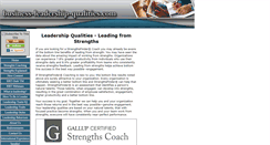 Desktop Screenshot of business-leadership-qualities.com