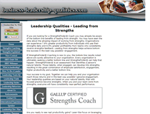 Tablet Screenshot of business-leadership-qualities.com